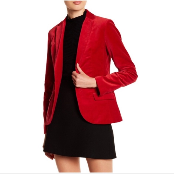 Zadig & Voltaire Jackets & Blazers - Zadig & Voltaire red velvet blazer